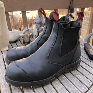 Men’s Redback Leather Steel Toe Work Boots—US size 10.5 (UK size 9.5)
